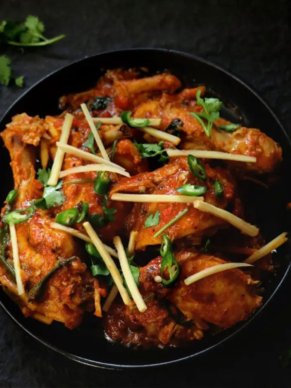 karahi served in MariGold Restaurant, Kilmacolm 